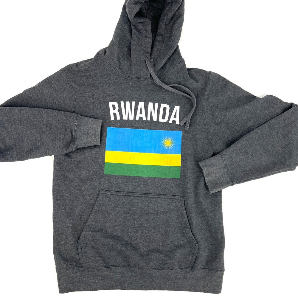 Port & Company Distressed Retro RWANDA Hoodie Size S
